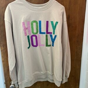 Sparkling Holly Jolly Top